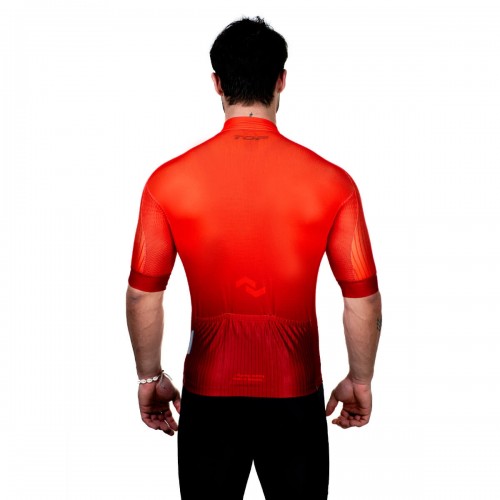 Cyklo dres pánsky Elastik Plus s krátkym rukávom oranžový