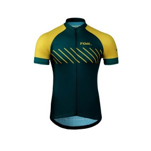 Cycle Jersey men's classic with short sleeves dark green