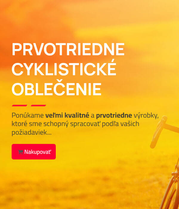 Prvotriedne cyklisticé oblečenie - banner